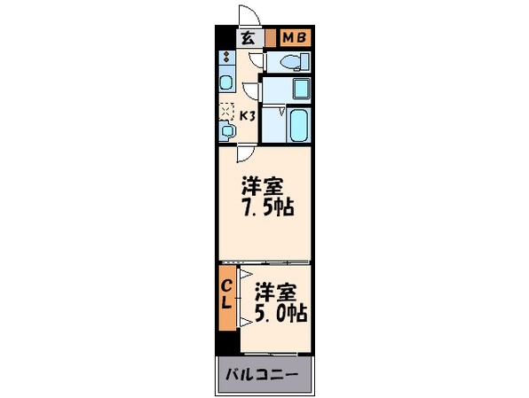 ロイヤル呉服１１２の物件間取画像